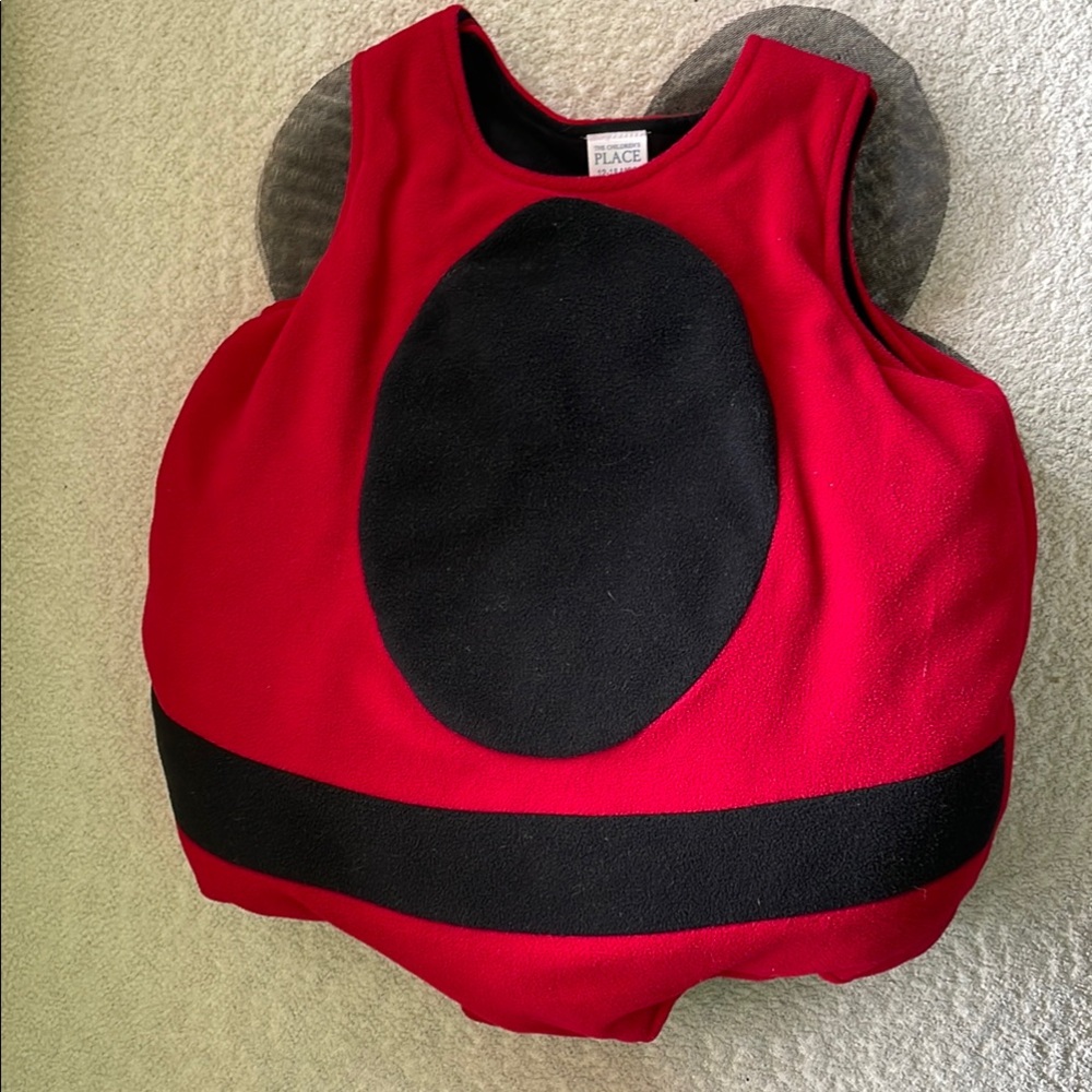 The Children's Place Red and Black ladybug Halloween Costume